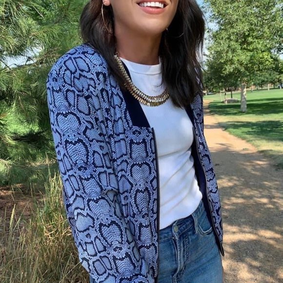 Reversible Bomber - Python/Navy - Picture 2 of 4